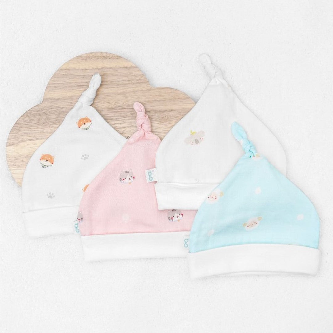 Granny Ben TENCEL™ Muslin Top Knot Beanie Hat