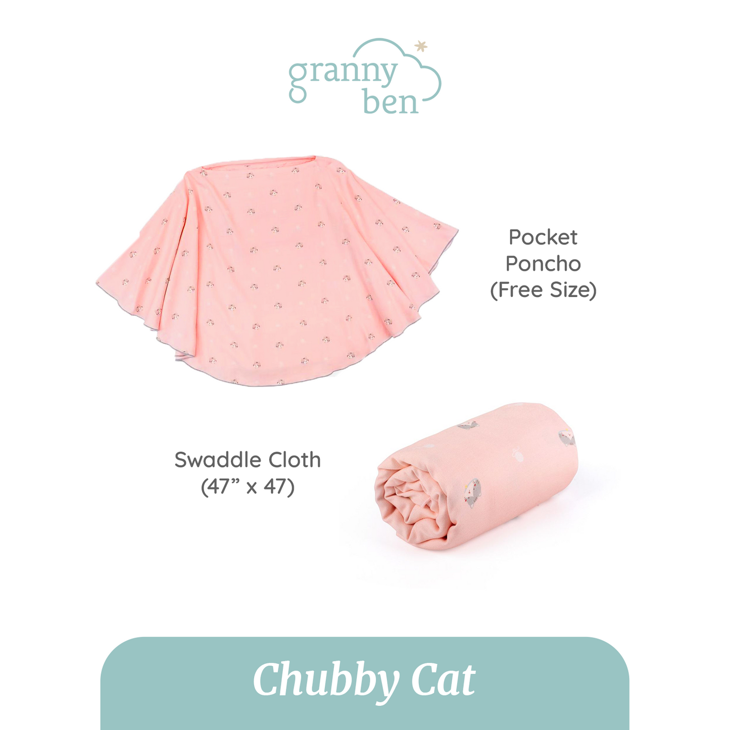 Mummy's Picks | Muslin Pocket Poncho + Muslin Swaddle Cloth
