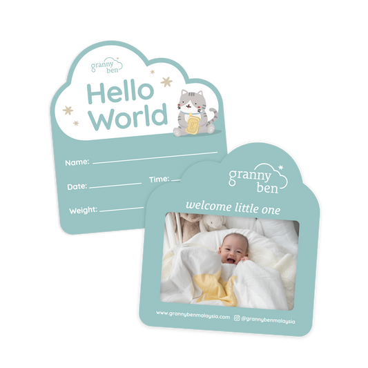 GRANNY BEN MALAYSIA HELLO WORLD PICTURE CARD (3R)