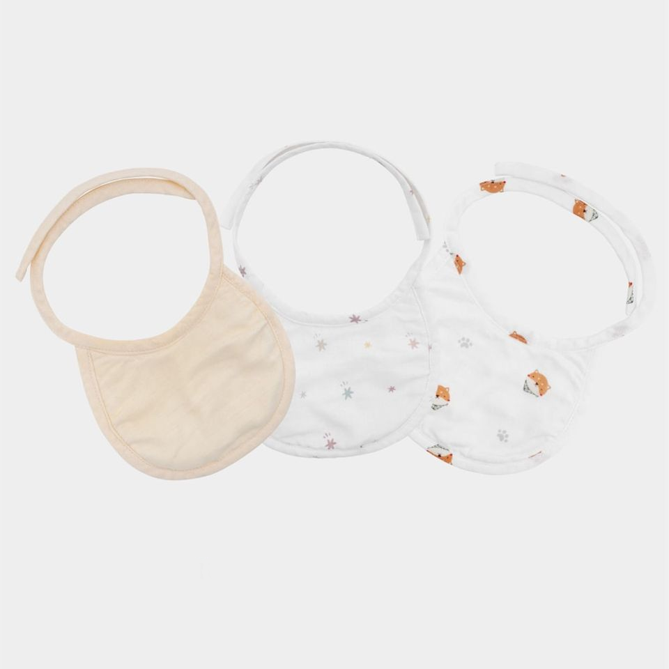 Granny Ben TENCEL™ Muslin Newborn Bib (3 pack)