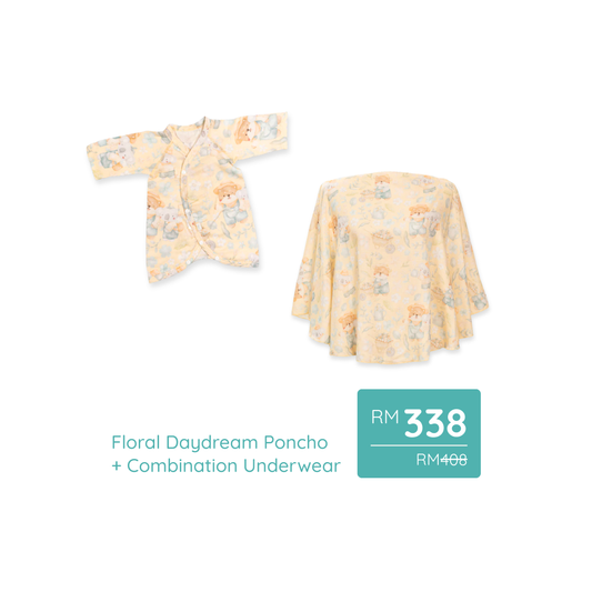 Floral Daydream Bundle | Combination Underwear + Pocket Poncho
