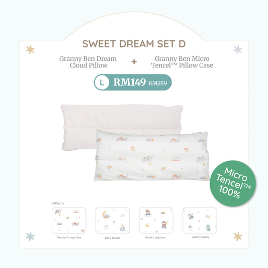 Sweet Dream Set D (Pillow+ Pillow Case Size L)