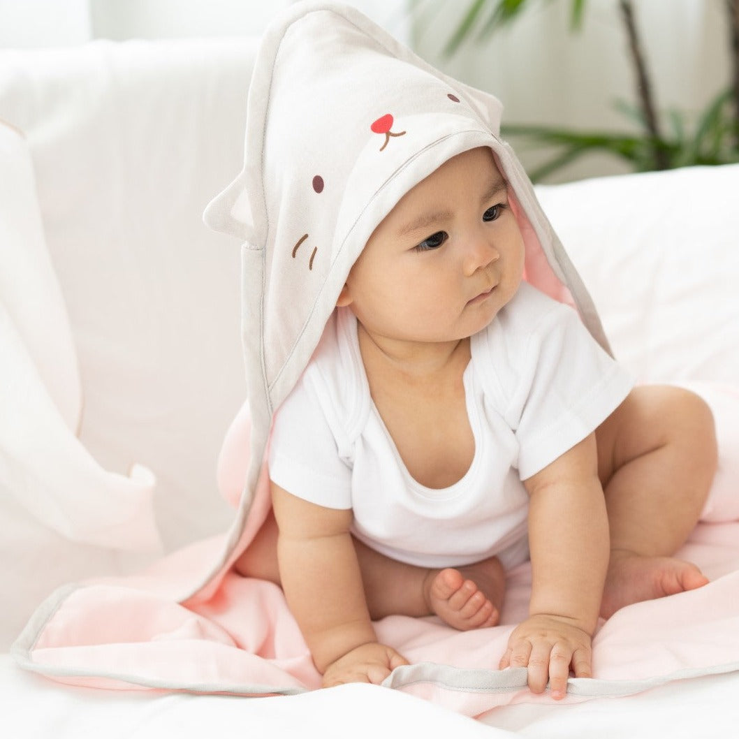 Granny Ben TENCEL™ Muslin Animal Hooded Swaddle