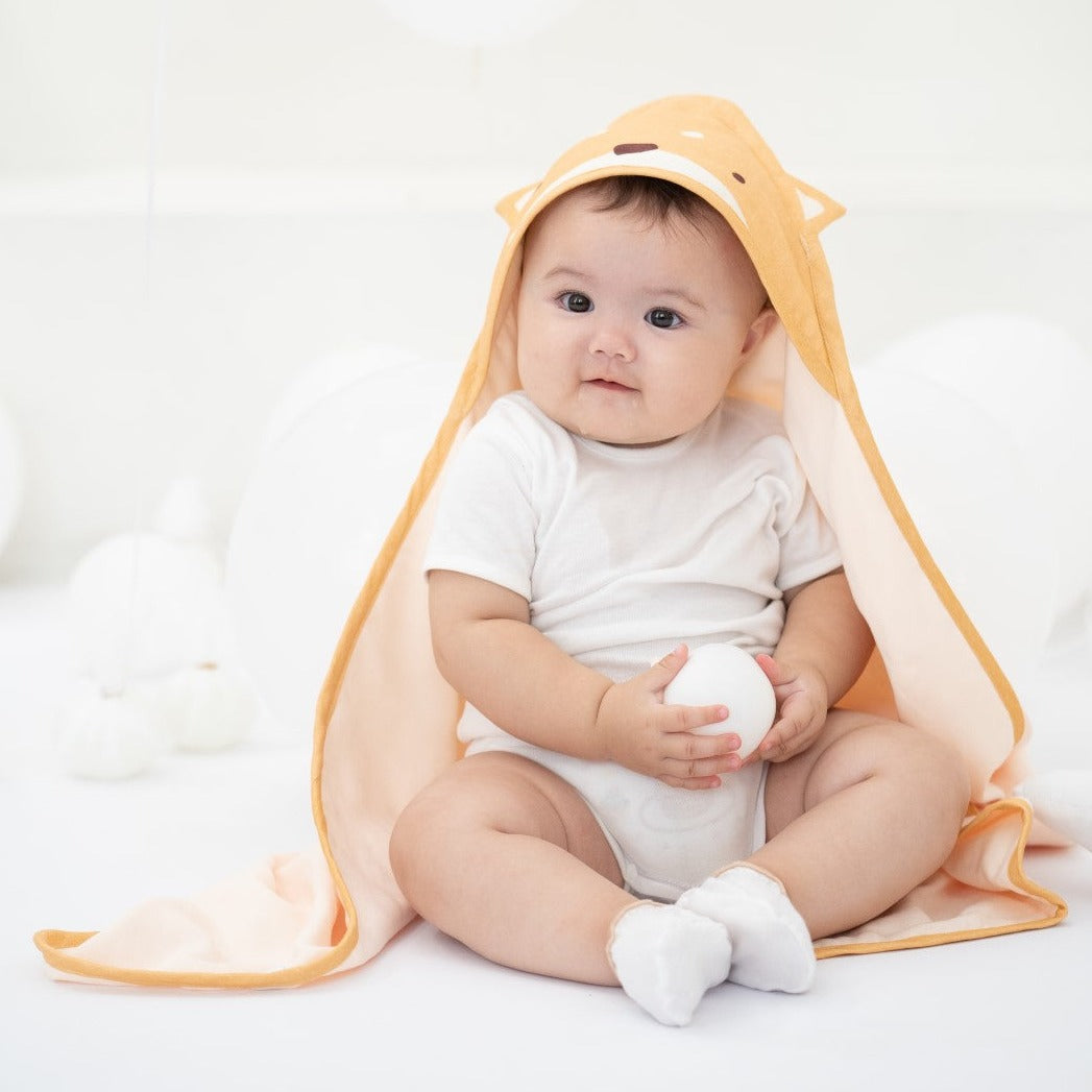 Granny Ben TENCEL™ Muslin Animal Hooded Swaddle