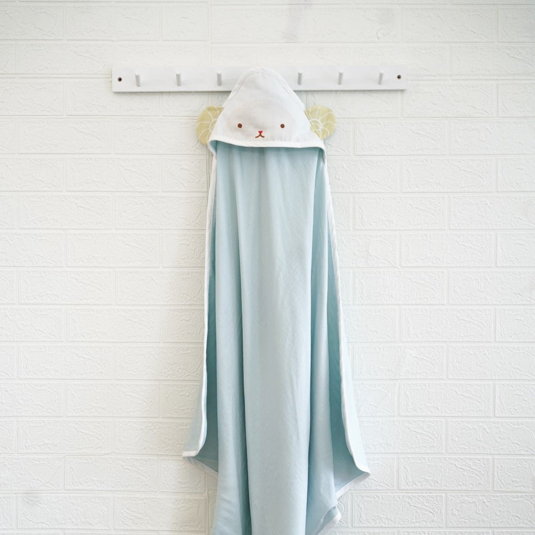 Granny Ben TENCEL™ Muslin Animal Hooded Swaddle