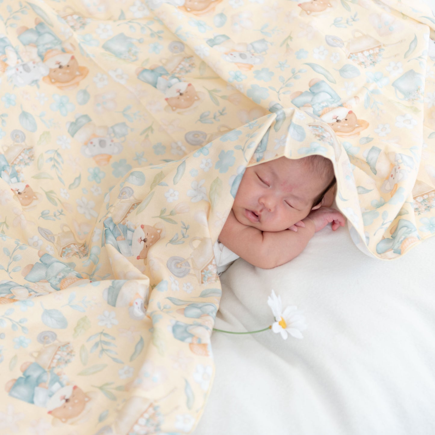 [NEW] Granny Ben Floral Daydream Tencel Muslin Swaddle Cloth