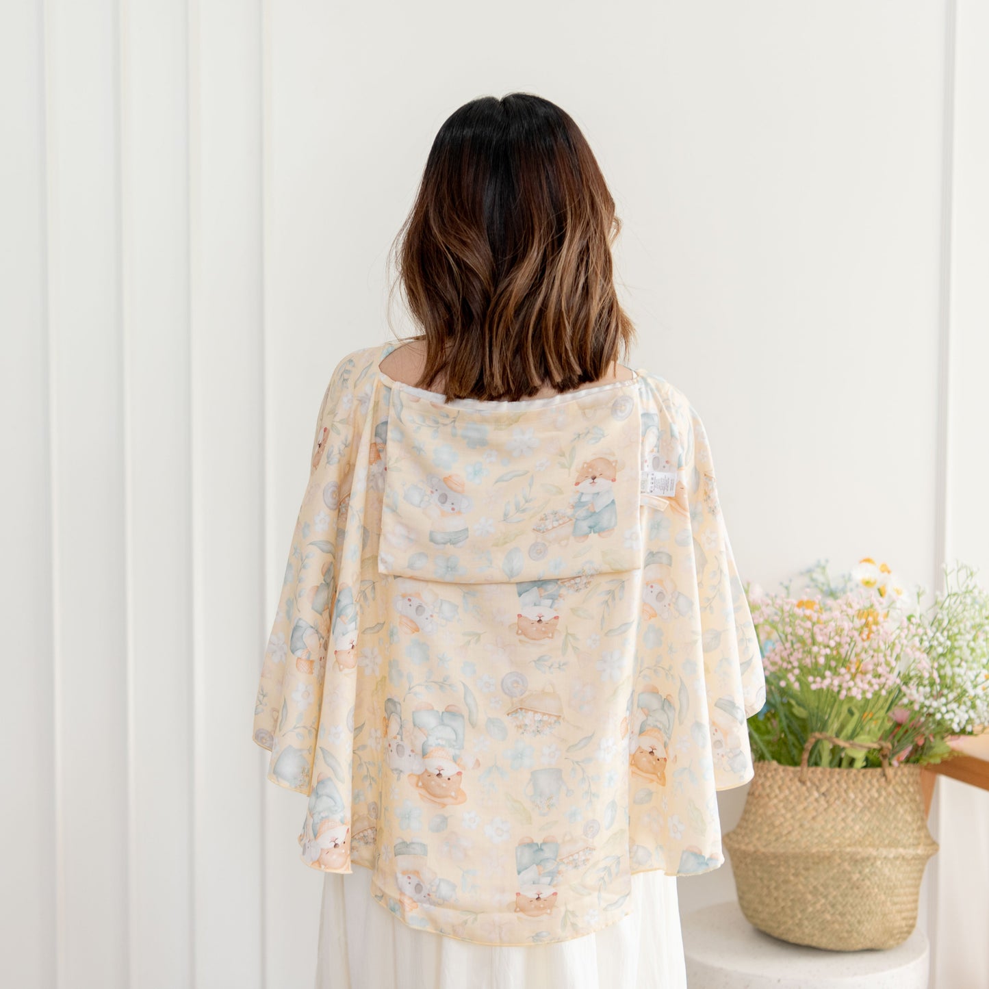 [NEW] Granny Ben Floral Daydream Tencel Muslin Pocket Poncho