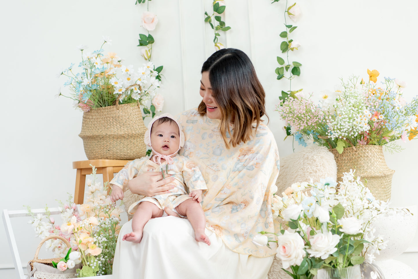 [NEW] Granny Ben Floral Daydream Collection Combination Underwear