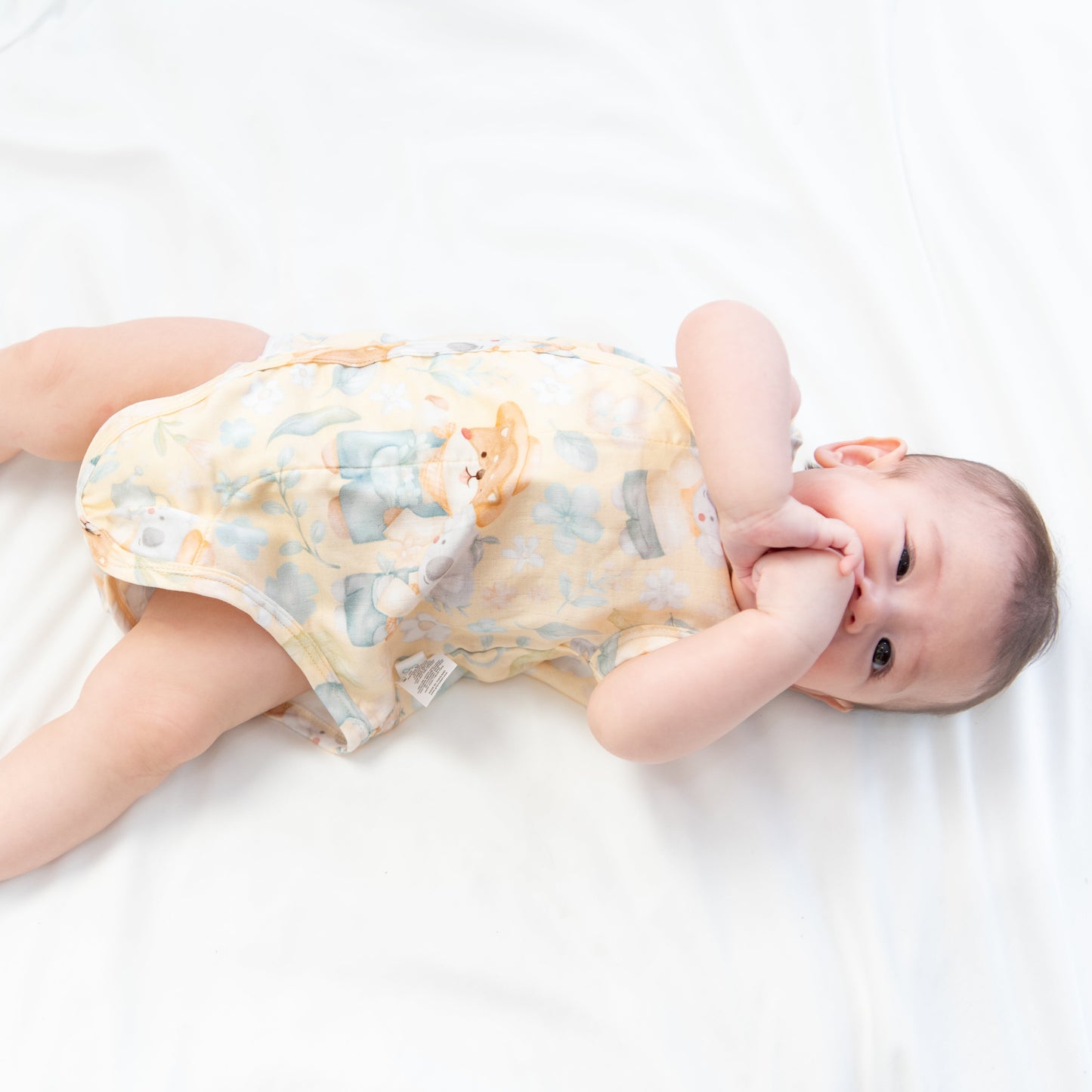 [NEW] Granny Ben Floral Daydream Tencel Snap and Sleep Bodysuit