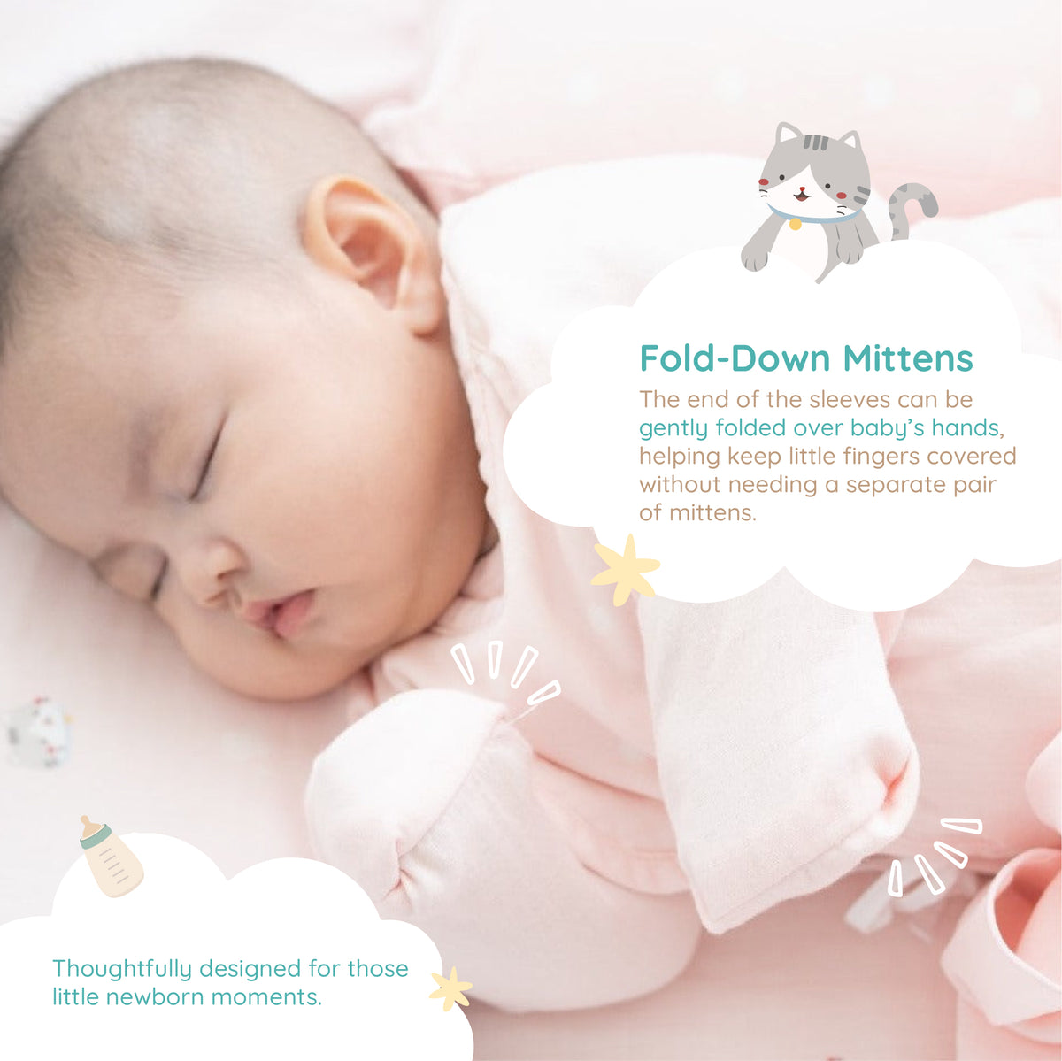 Granny Ben TENCEL™ Muslin Baby Bodysuit