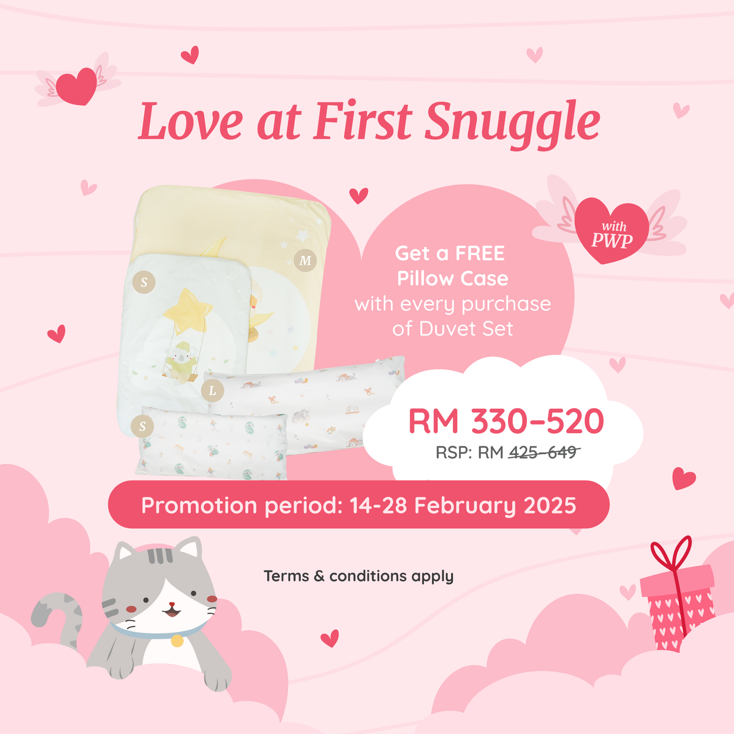 Sweet Dream Duvet Set FREE PILLOWCASE [LOVE AT FIRST SNUGGLE PROMO]