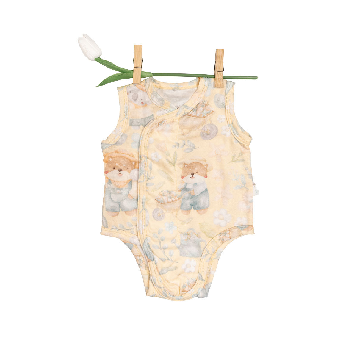 [NEW] Granny Ben Floral Daydream Tencel Snap and Sleep Bodysuit