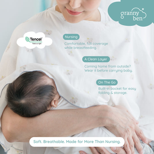 Granny Ben TENCEL™ Muslin Pocket Poncho