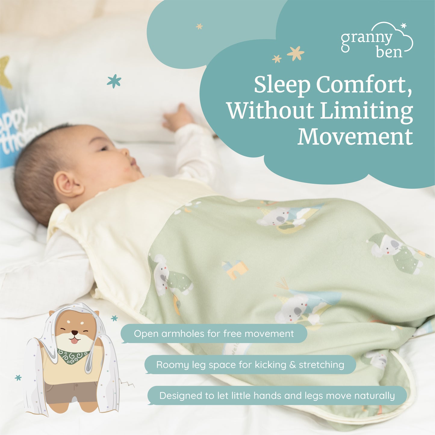Granny Ben Micro Tencel Baby Sleeper