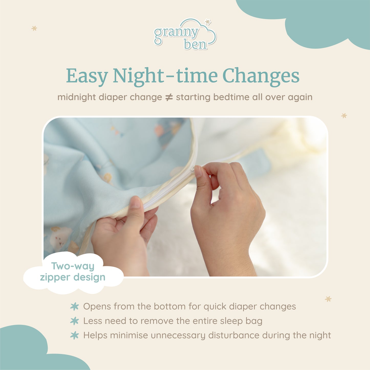Granny Ben Micro Tencel Baby Sleeper